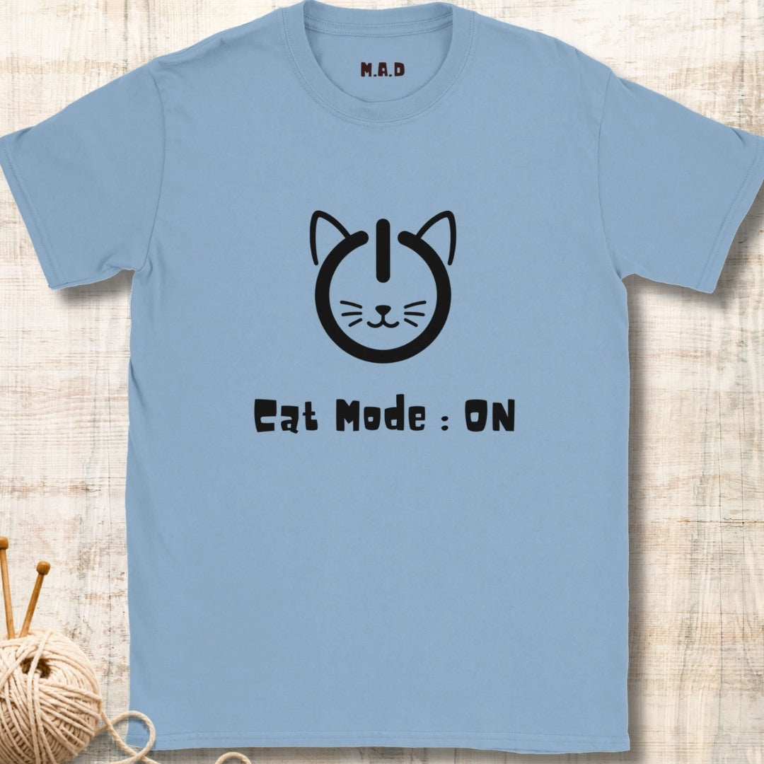 Cat Mode On Light T-shirt