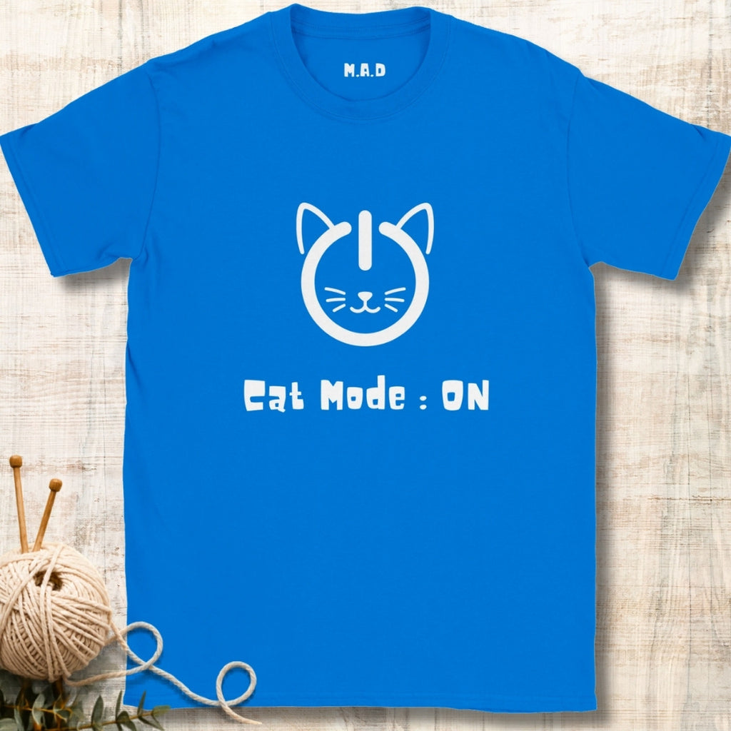 Cat Mode On Dark T-shirt