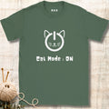 Cat Mode On Dark T-shirt