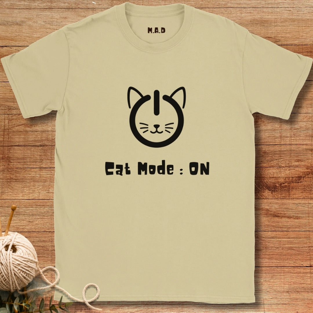 Cat Mode On Light T-shirt
