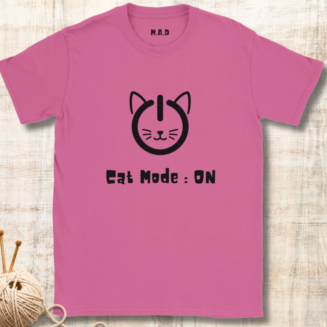Cat Mode On Light T-shirt