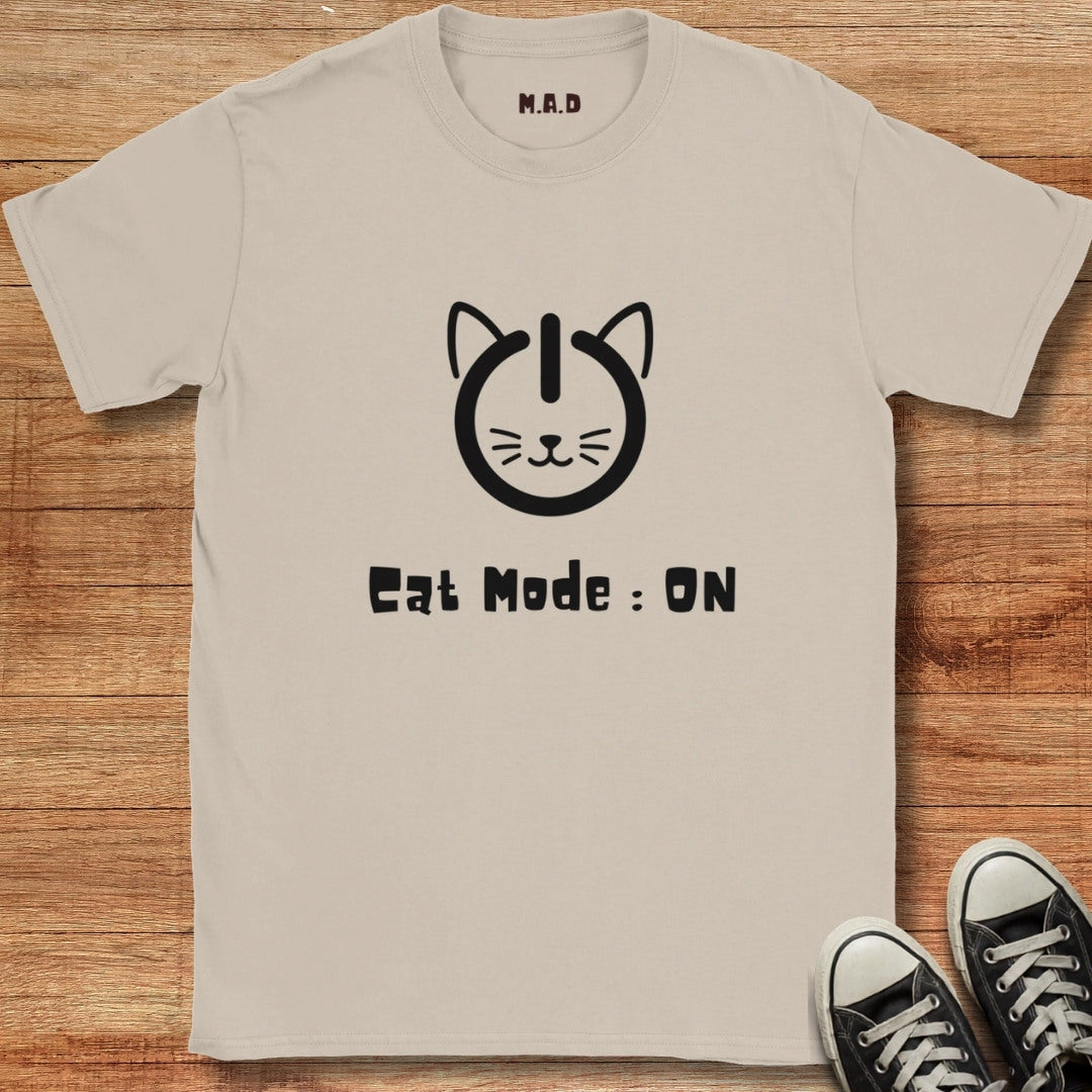 Cat Mode On Light T-shirt