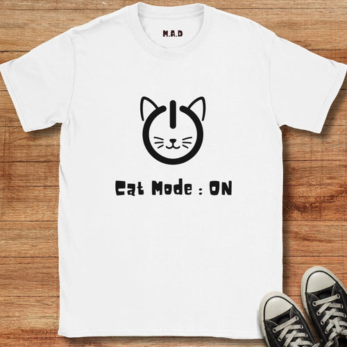 Cat Mode On Light T-shirt