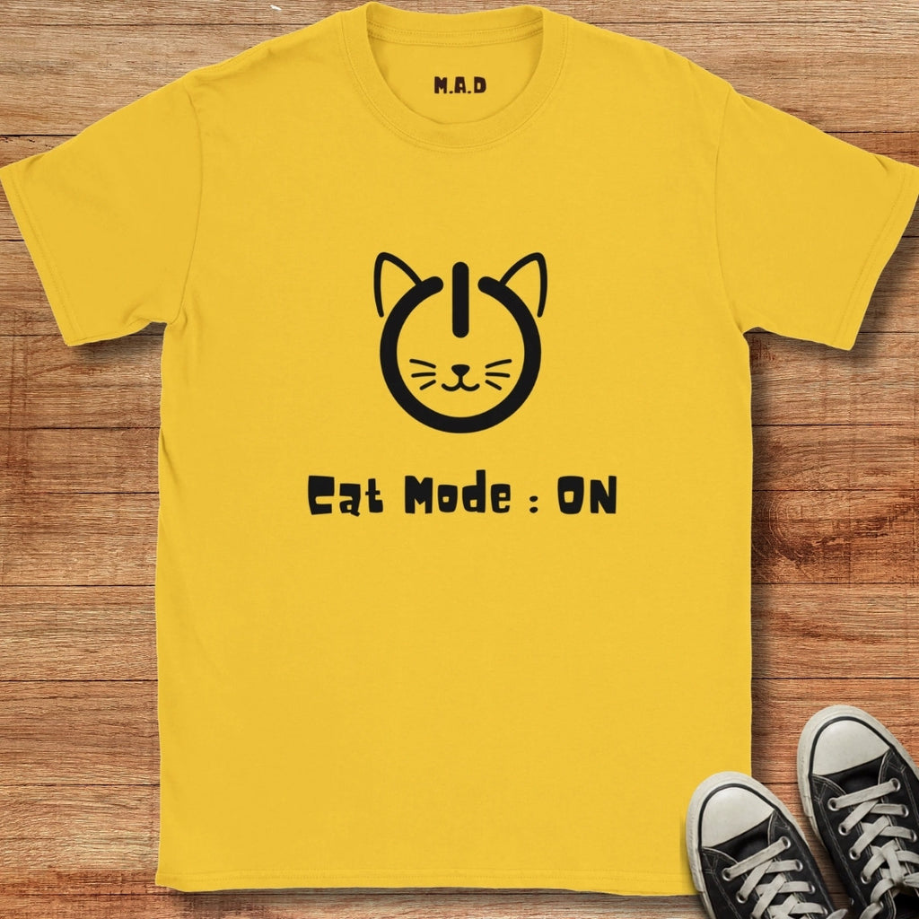 Cat Mode On Light T-shirt