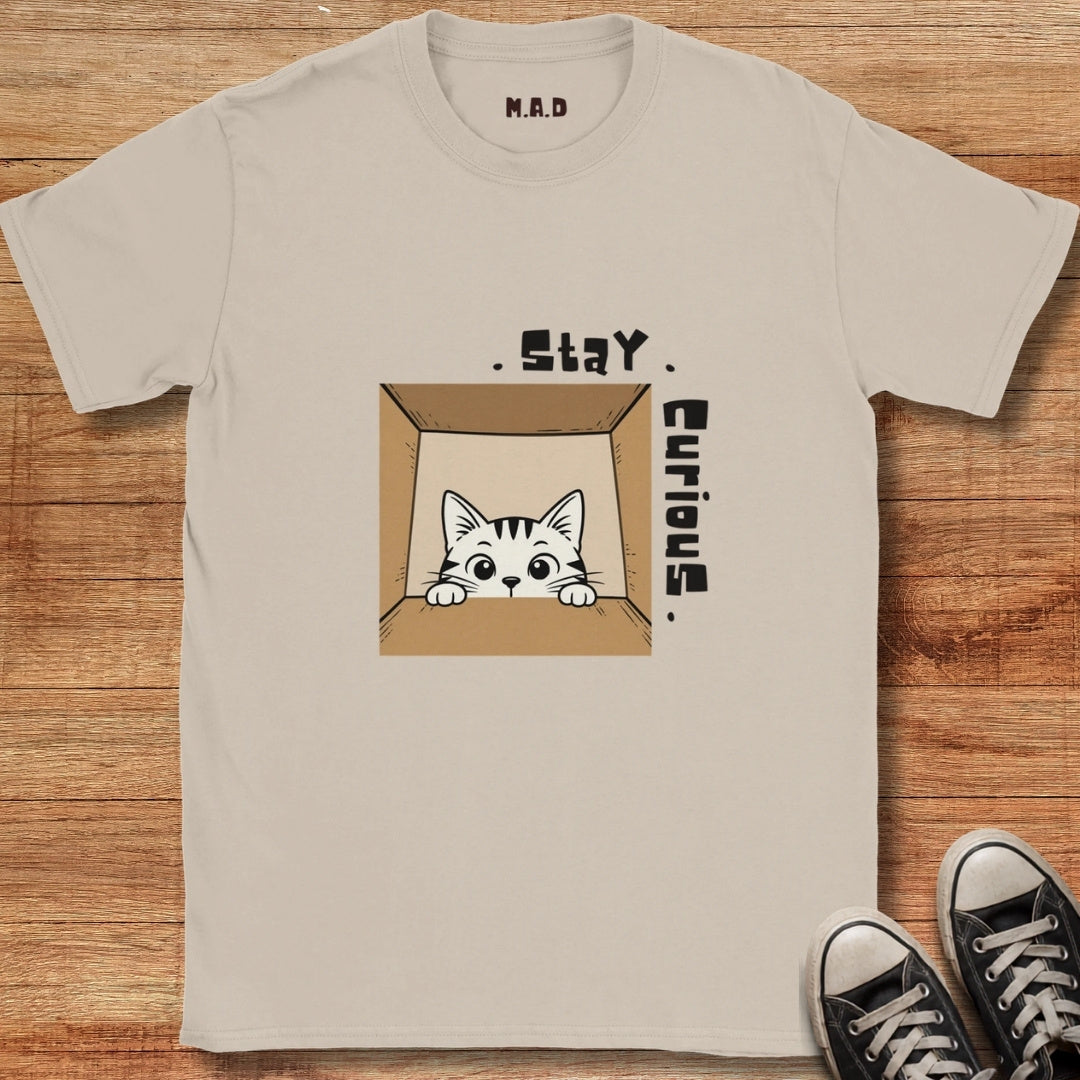 Stay Curious Cat Light T-shirt