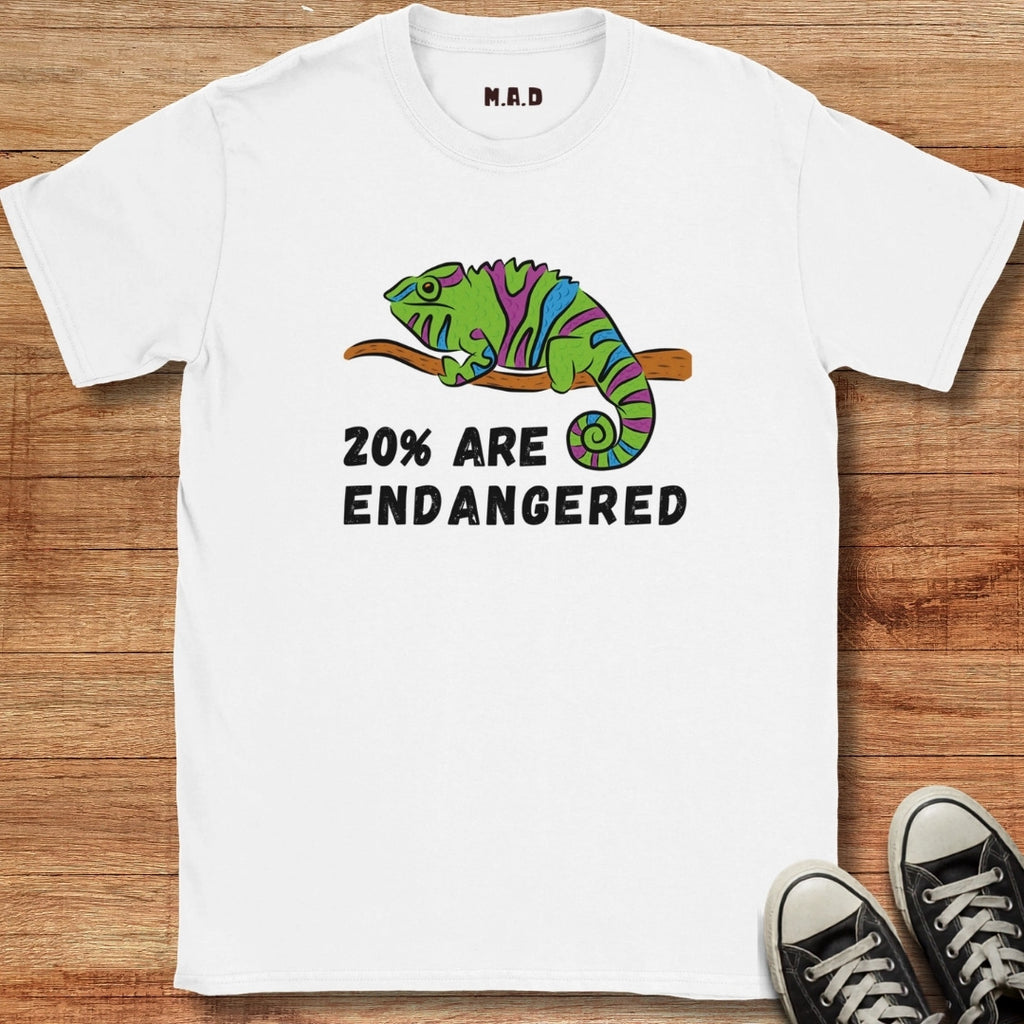 Chameleon Endangered Bold T-shirt