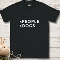 Less People More Dogs Dark T-shirt