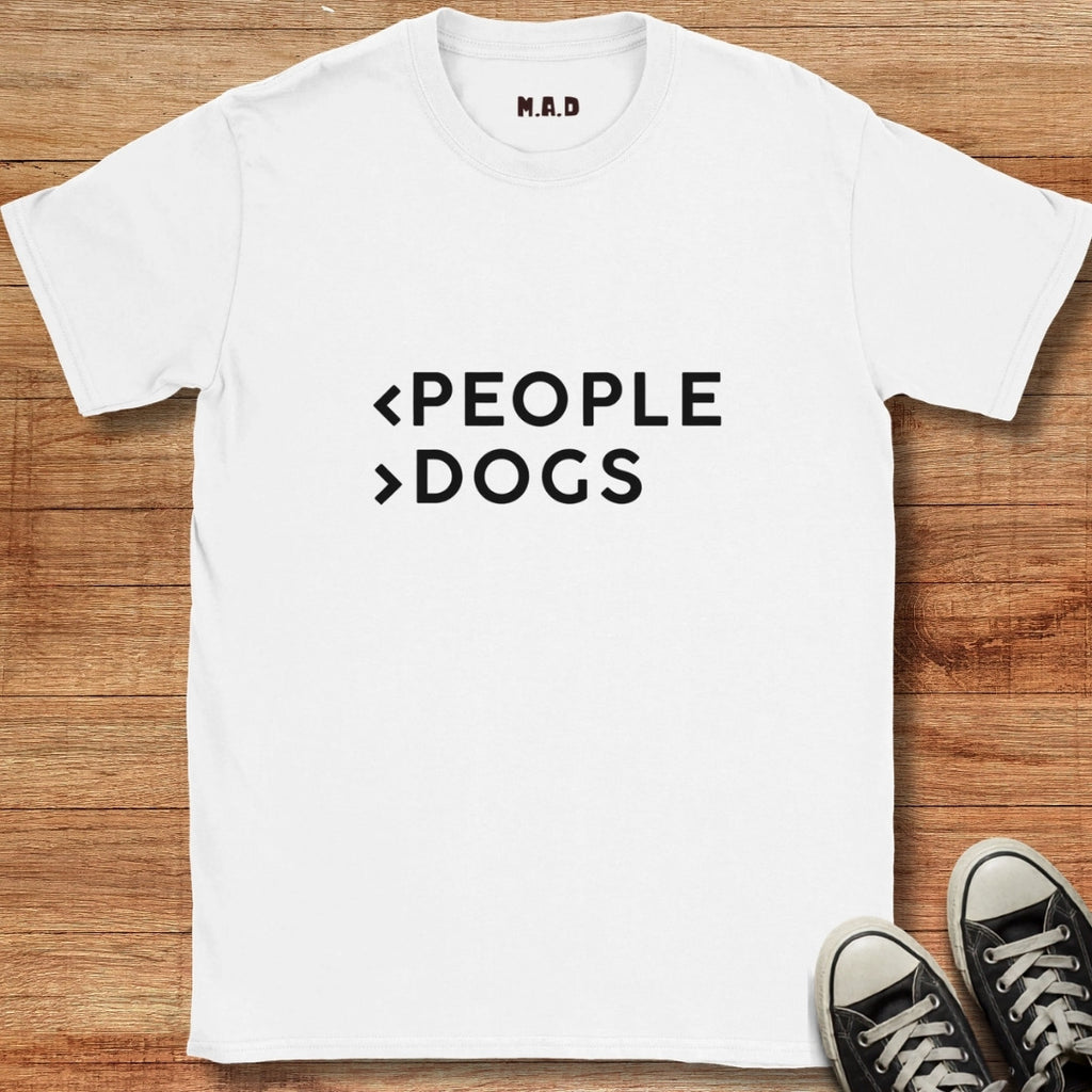 Less People More Dogs Light T-shirt