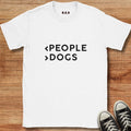 Less People More Dogs Light T-shirt
