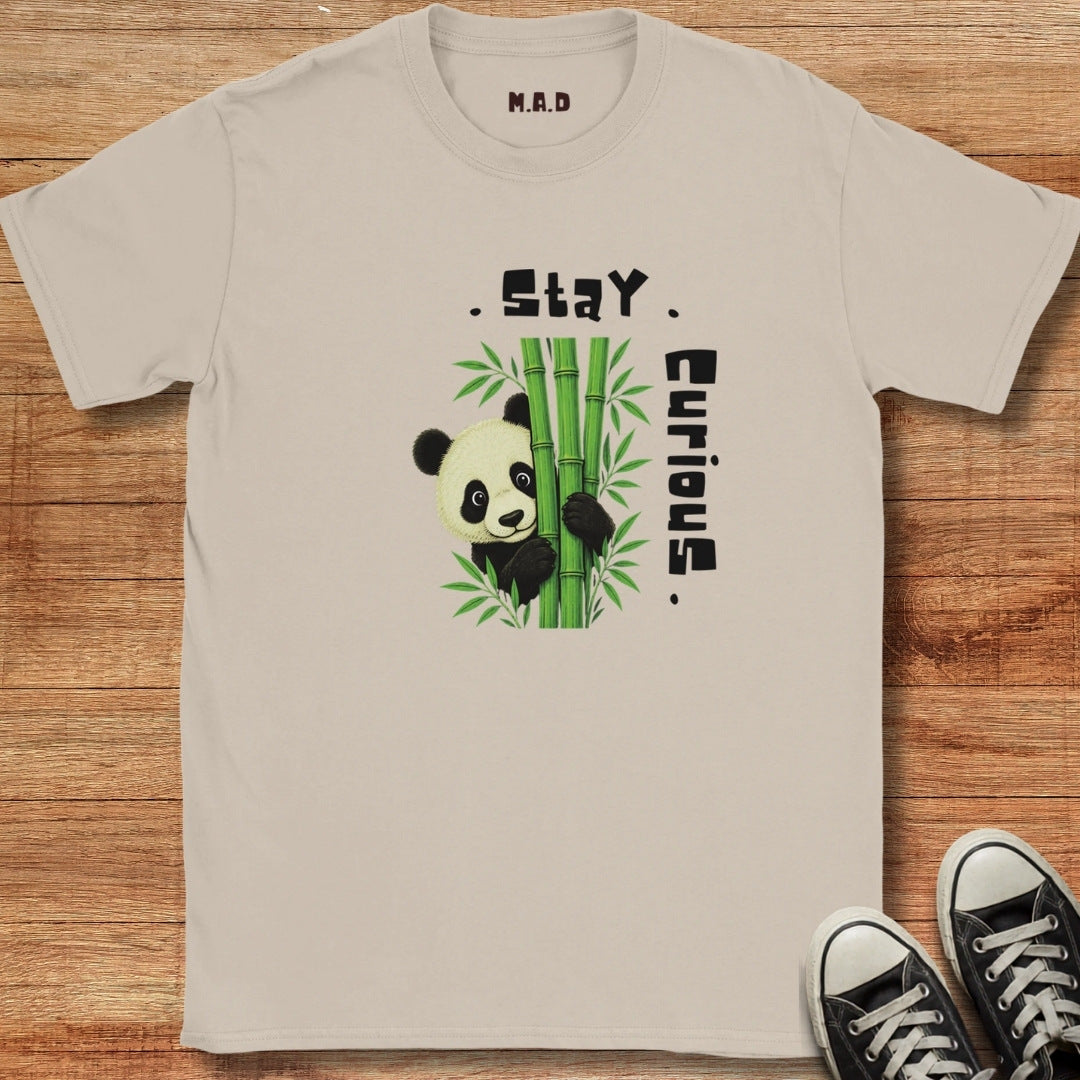 Stay Curious Panda Light T-shirt