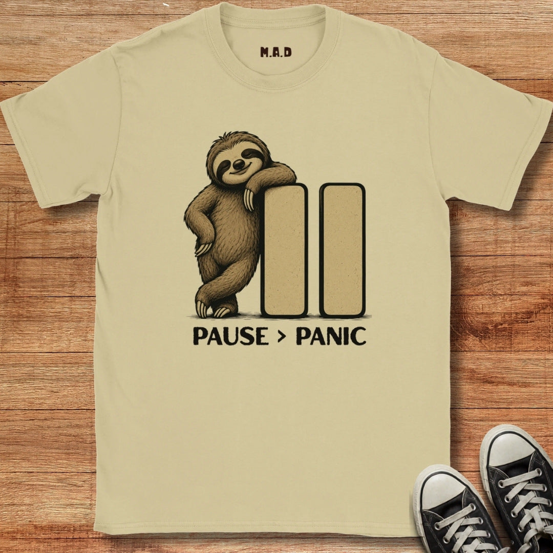 Pause > Panic T-shirt