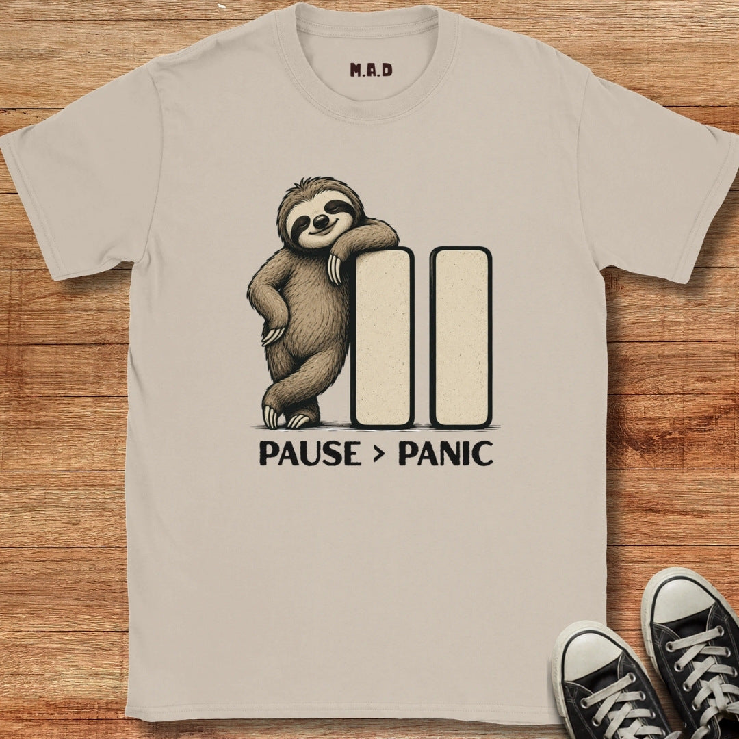 Pause > Panic T-shirt