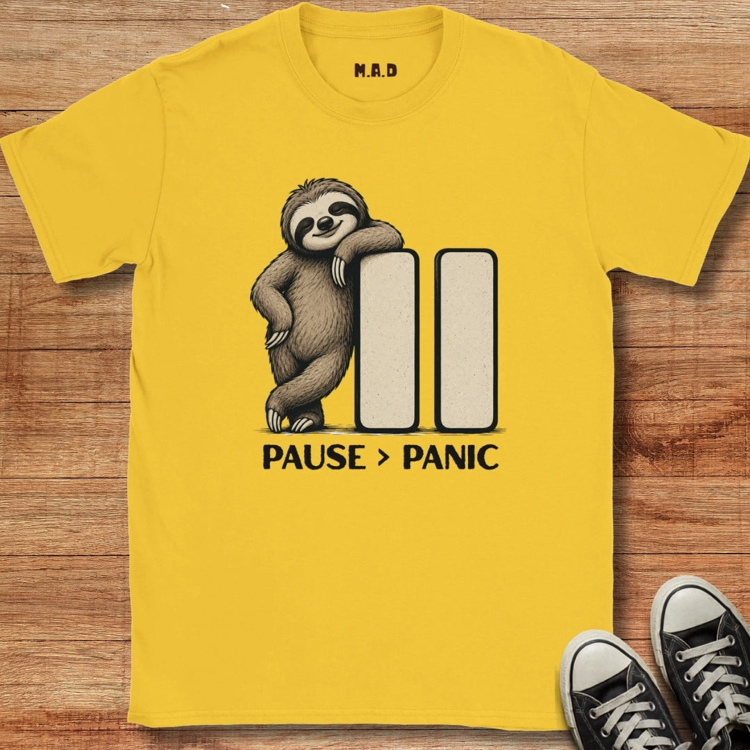 Pause > Panic T-shirt