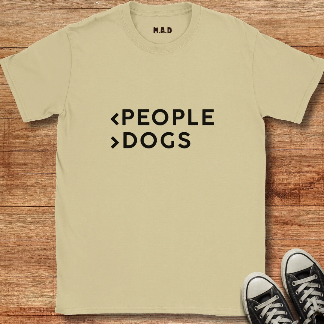 Less People More Dogs Light T-shirt