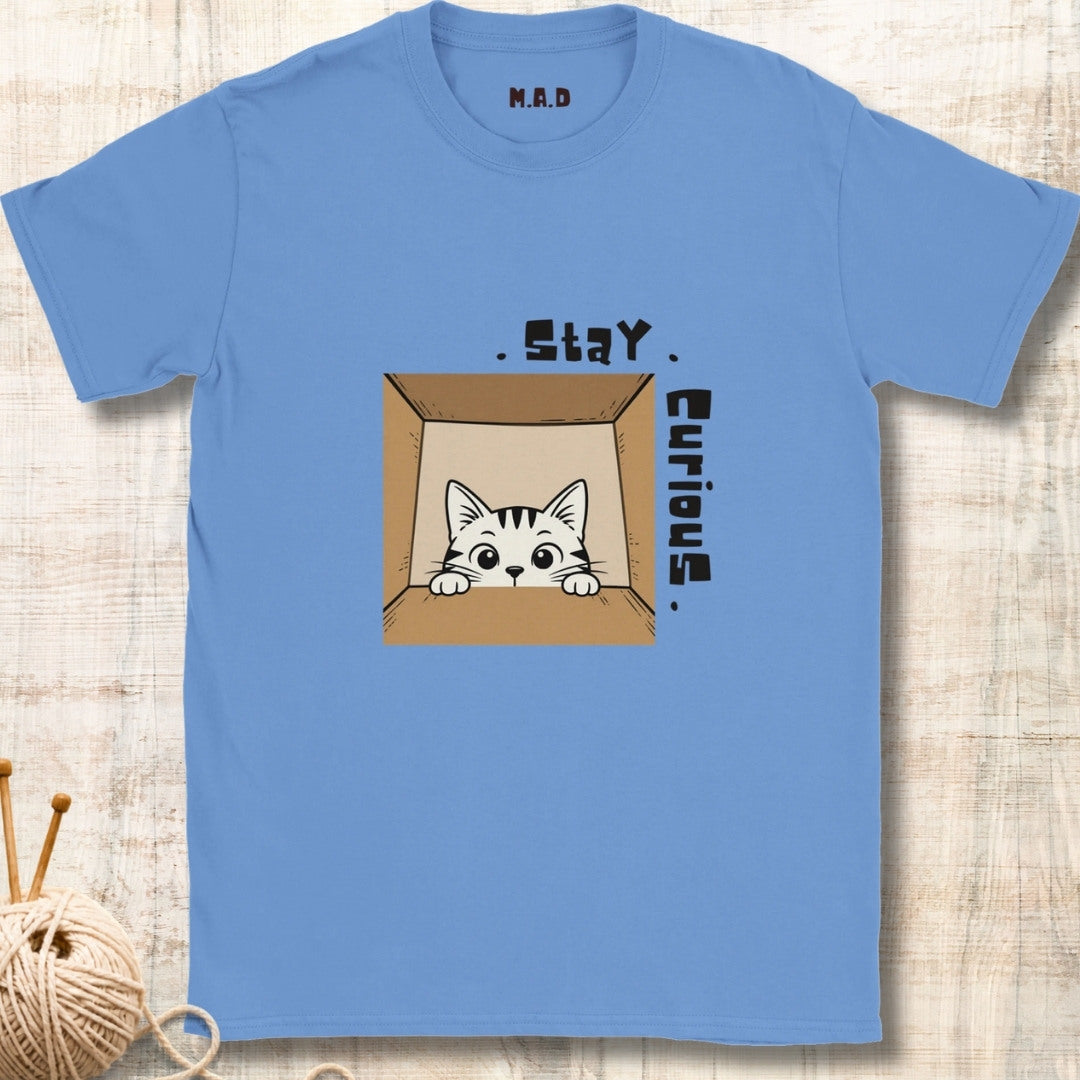 Stay Curious Cat Light T-shirt