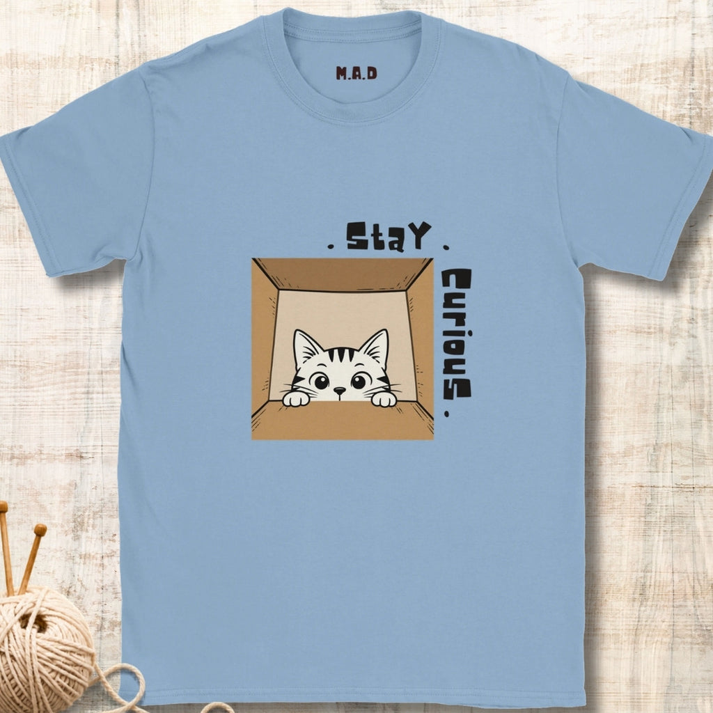 Stay Curious Cat Light T-shirt