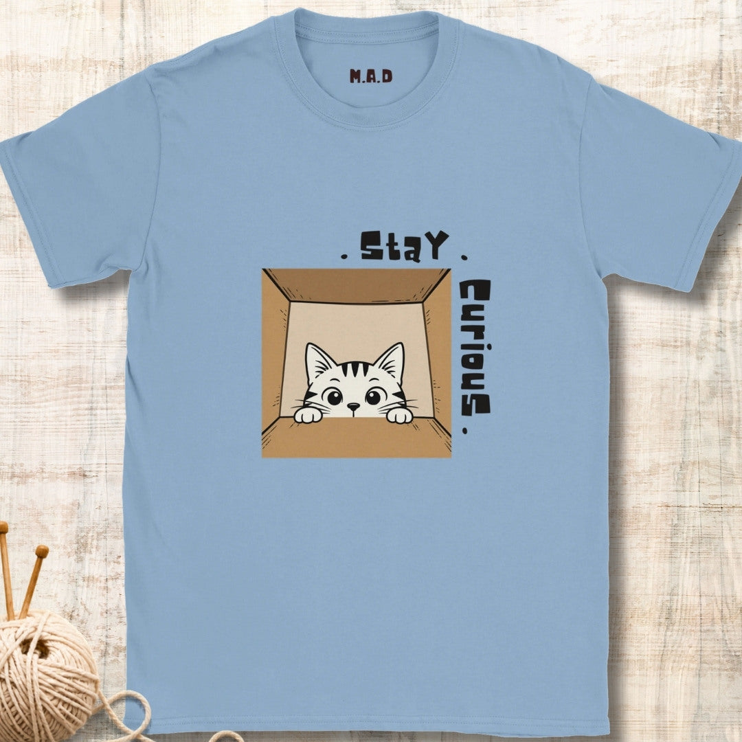 Stay Curious Cat Light T-shirt