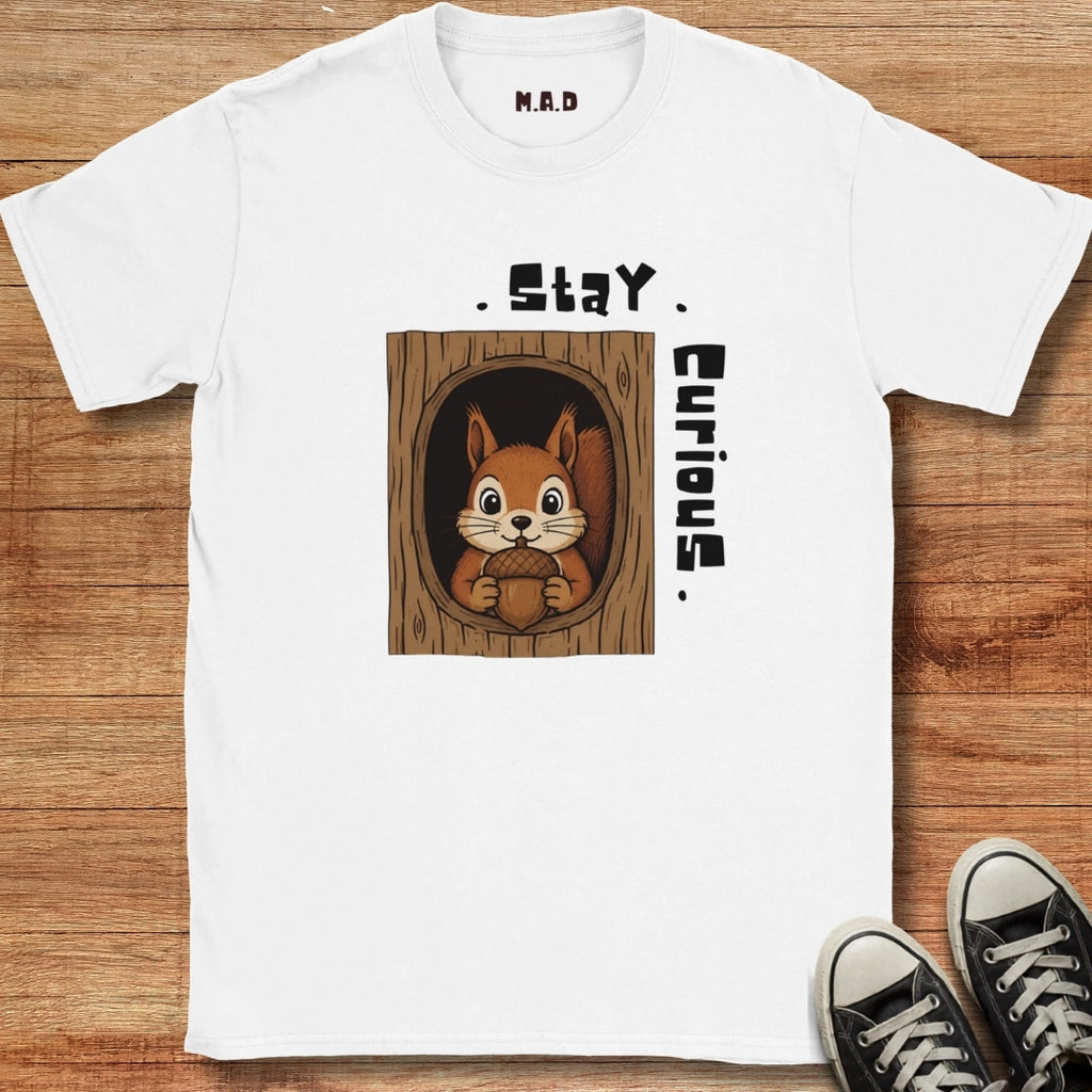 Stay Curious Squirrel Light T-shirt