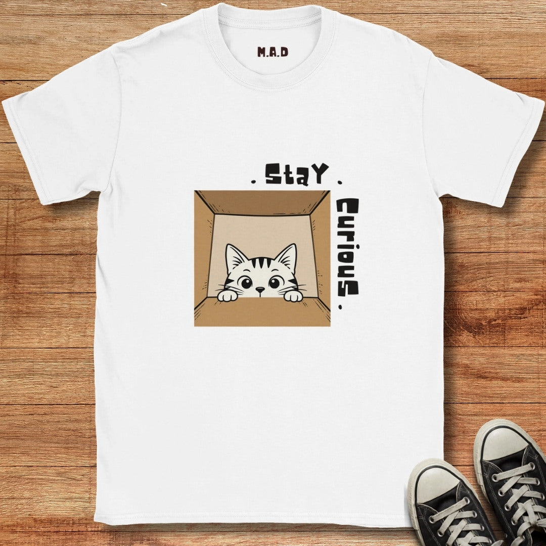 Stay Curious Cat Light T-shirt