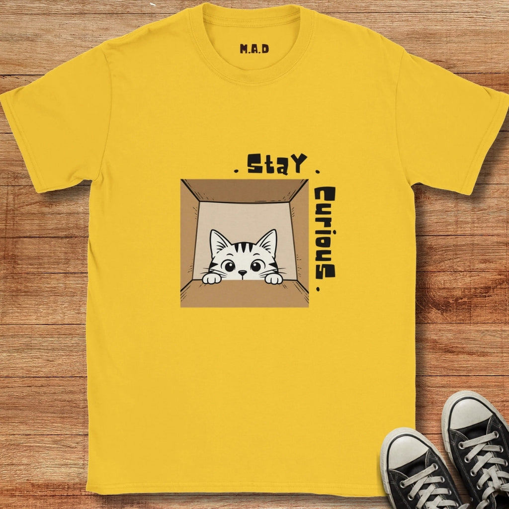 Stay Curious Cat Light T-shirt
