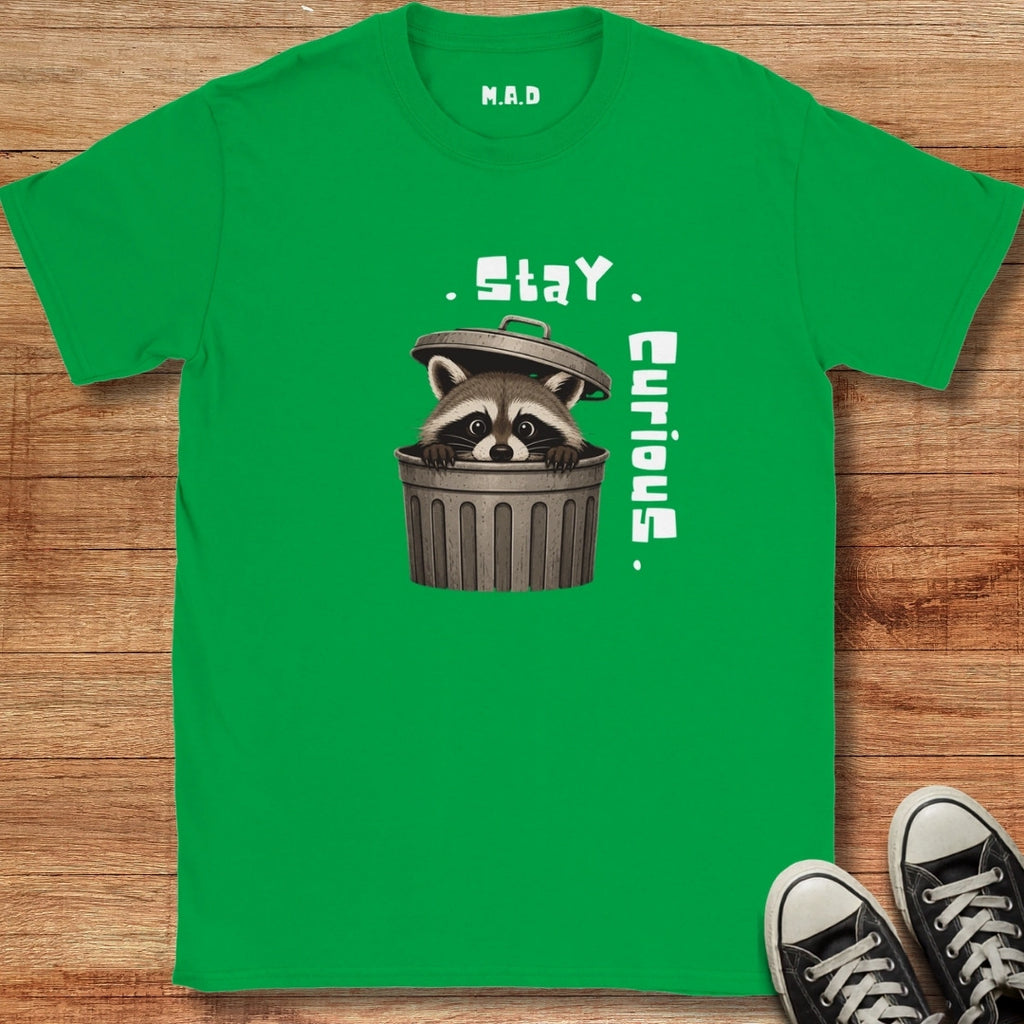 Stay Curious Racoon T-shirt