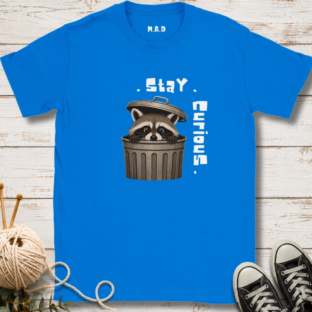 Stay Curious Racoon T-shirt