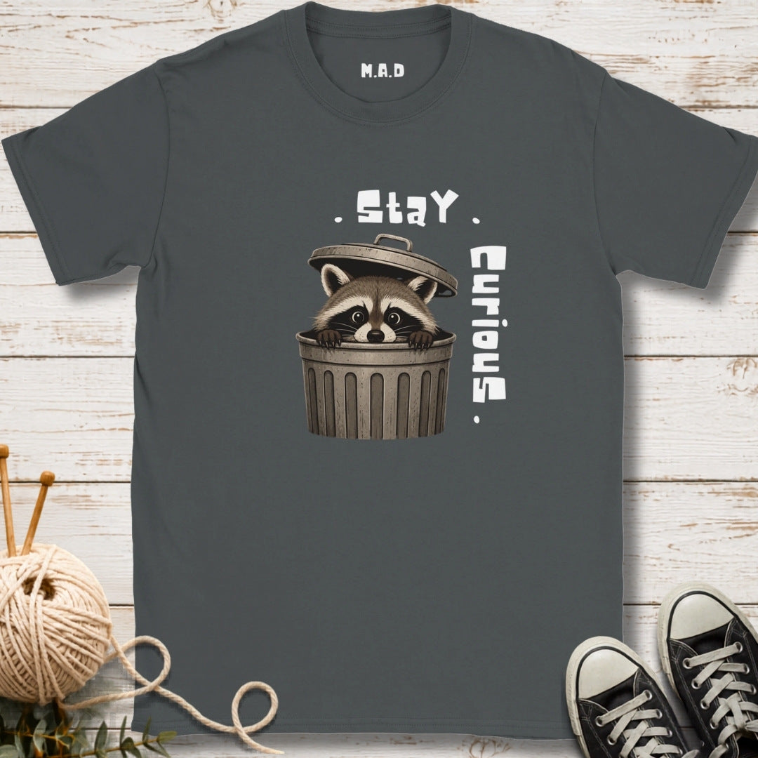 Stay Curious Racoon T-shirt
