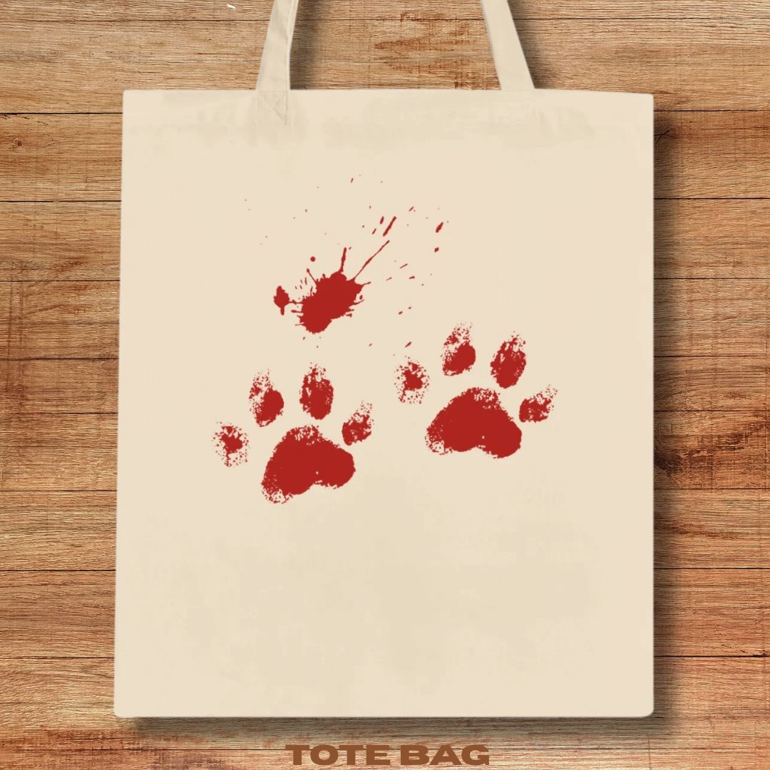 Blood Paws Tote Bag