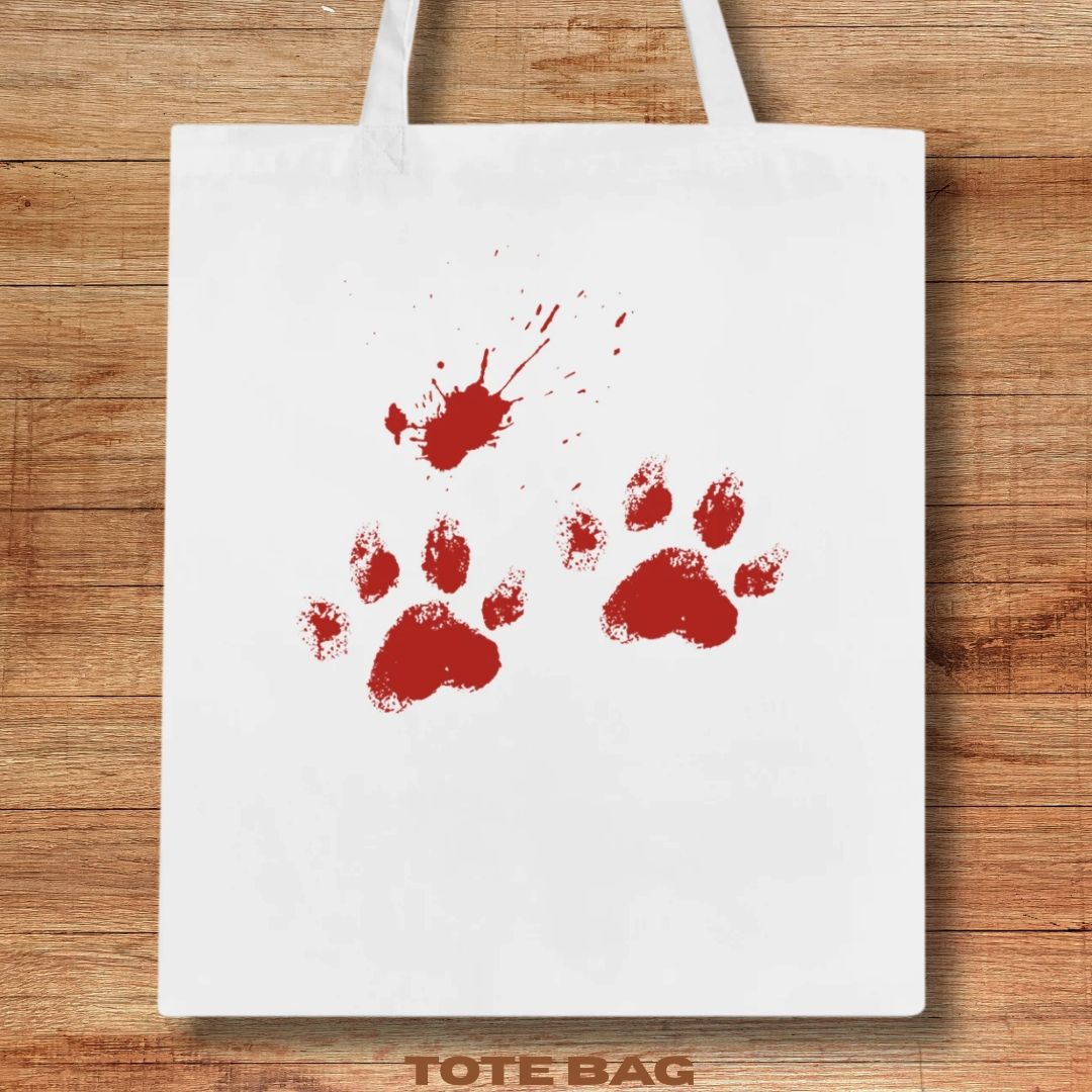 Blood Paws Tote Bag