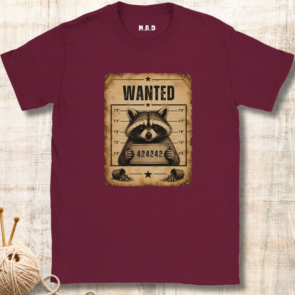 Wanted Raccoon T-shirt