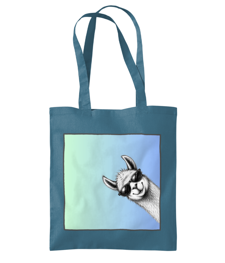 Llama in a Box Tote Bag